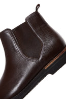 Men's Brown Leather Chelsea Boots | Derimod