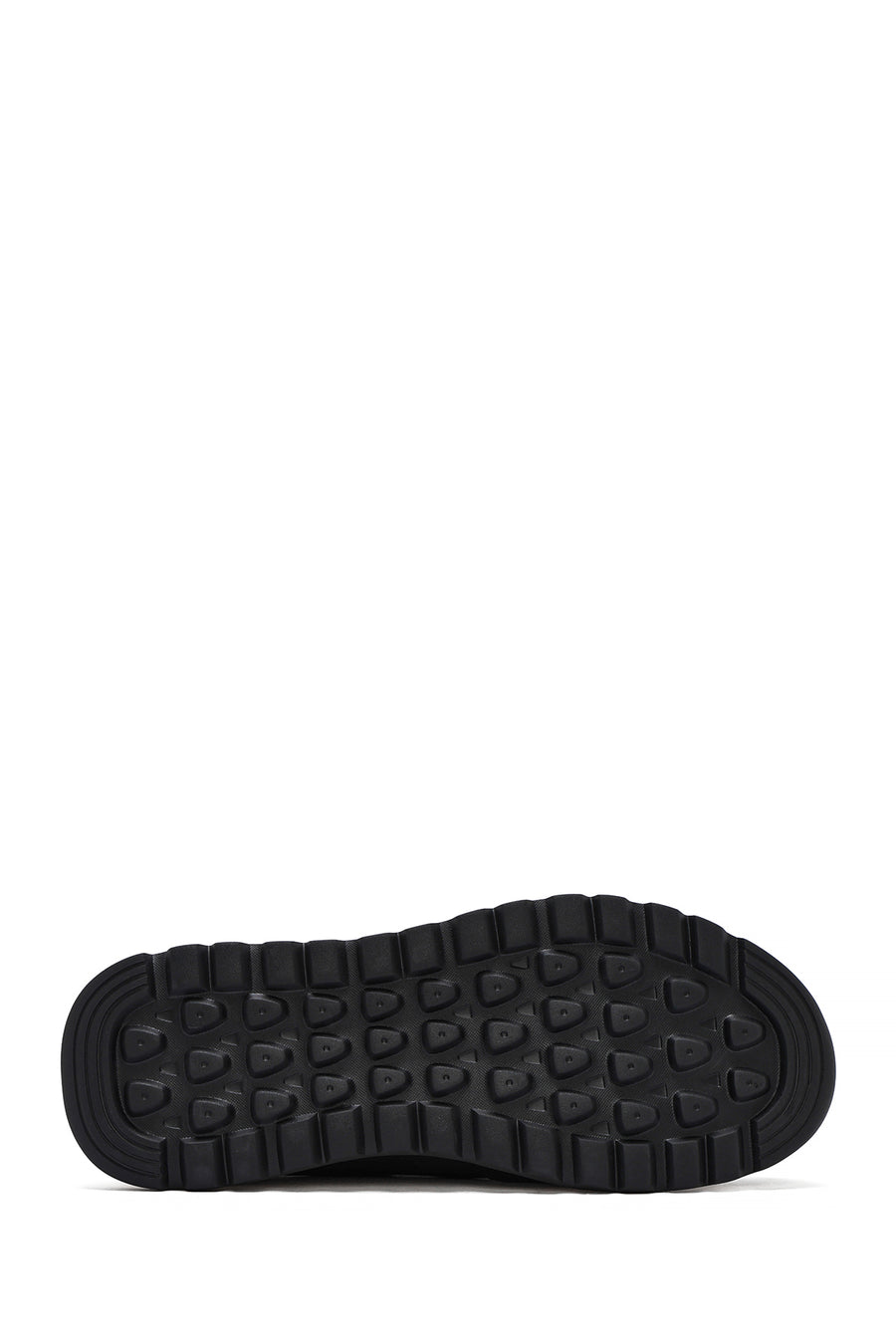 Men's Black Lace-up Leather Sneaker