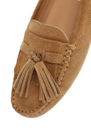 Kadın Camel Püsküllü Süet Deri Loafer | Derimod