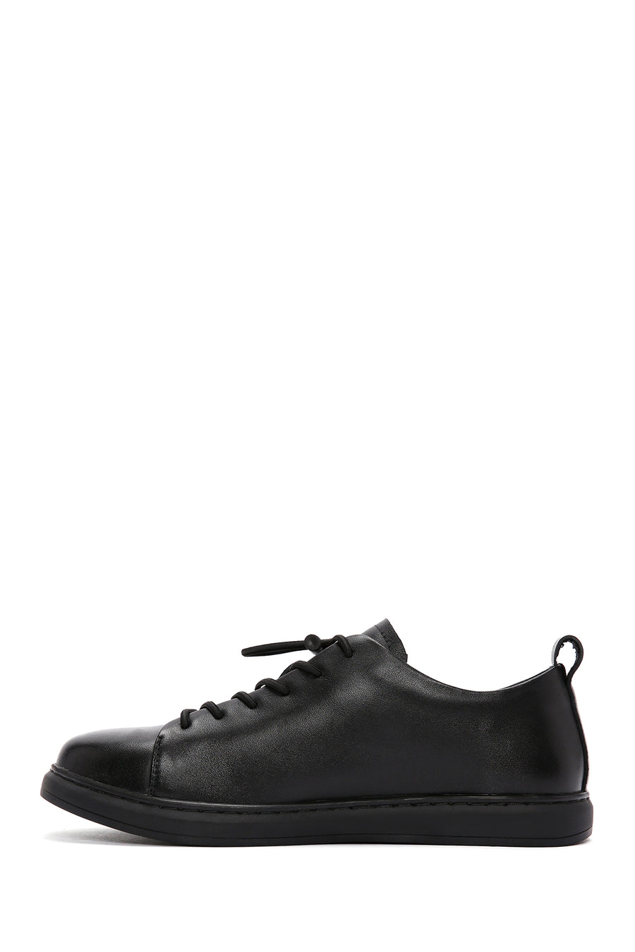 Erkek Siyah Deri Sneaker