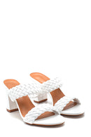 Women's Knitted Detailed Casual Slippers | Derimod