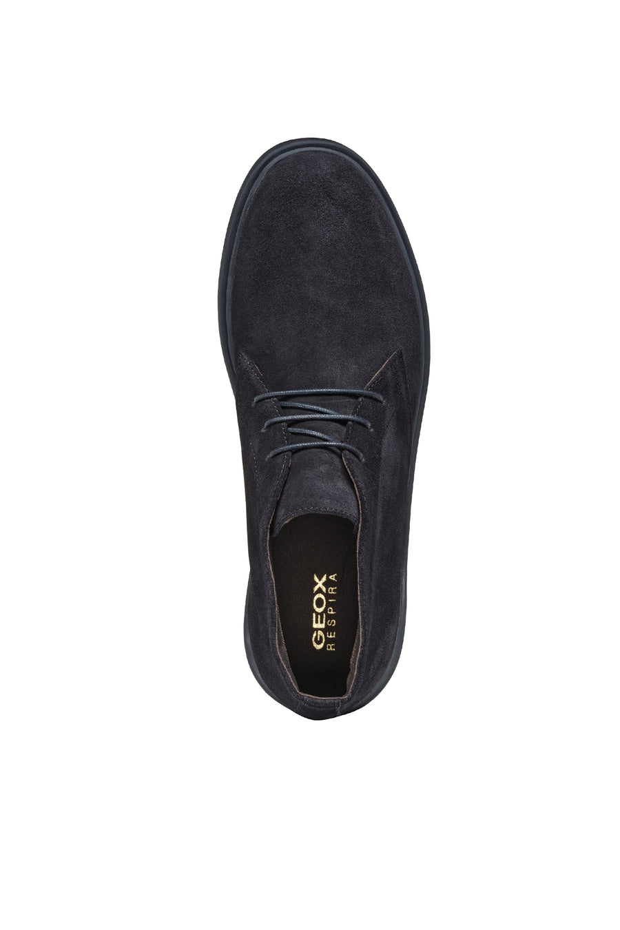 Geox Men's Navy Blue Massimiano Lace-Up Suede Leather Boots