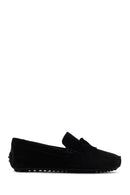 Men's Black Suede Leather Casual Loafer | Derimod