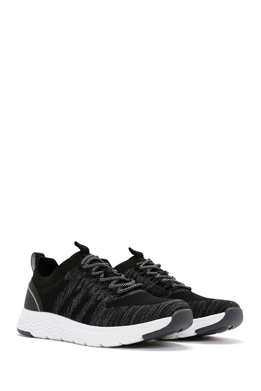 Derimod Zero Men's Black Lace-Up Thick Soled Fabric Sneaker