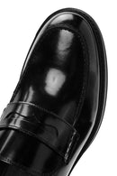 Men's Black Leather Casual Loafer | Derimod