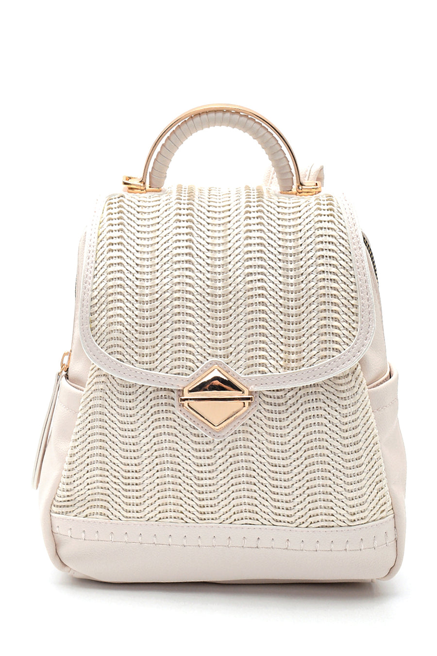 Women's Knitted Detailed Backpack 21SBD251518 | Derimod