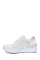 Women's White Printed Thick Soled Sneaker | Derimod