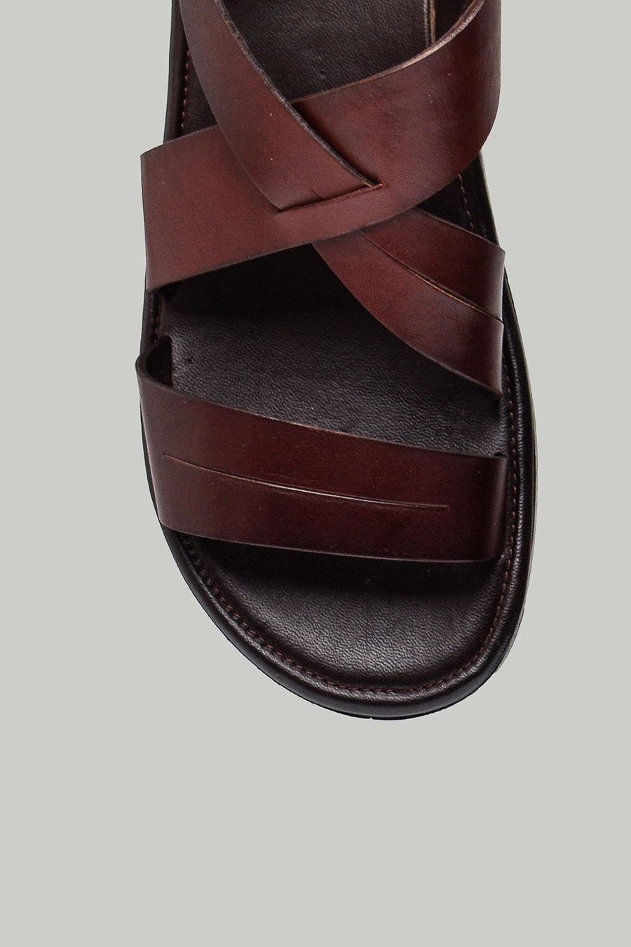 Brown Men's Leather Sandals