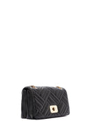 Women's Black Long Chain Strap Quilted Shoulder Bag | Derimod