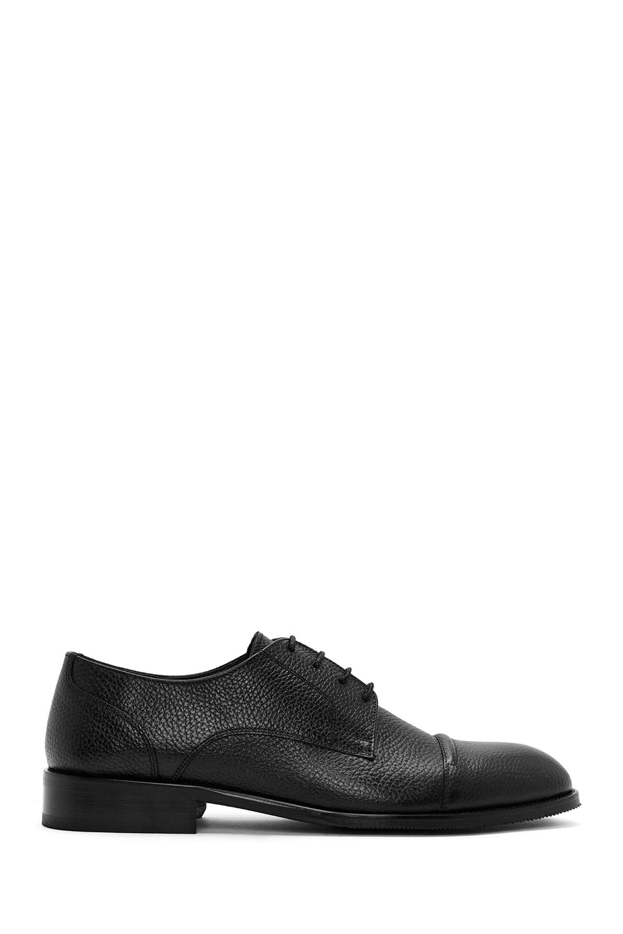Men's Black Laced Leather Classic Shoes 24WFD7044FT | Derimod
