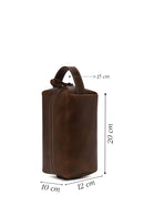 Male Brown Leather Handbag | Derimod