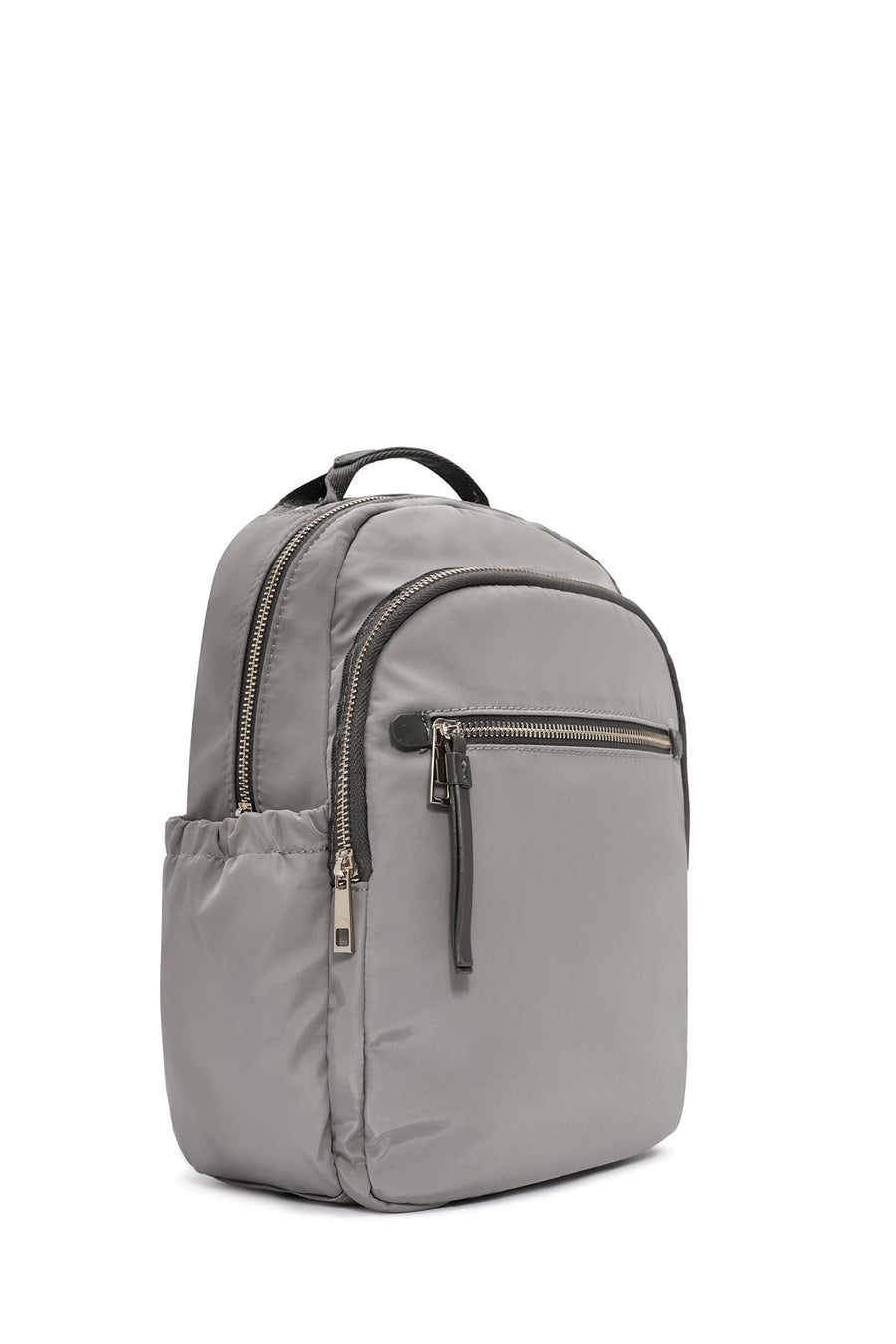 Women's Gray Fabric Backpack