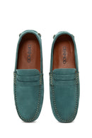 Erkek Mavi Süet Deri Casual Loafer | Derimod