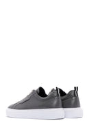 Men's Gray Leather Sneaker | Derimod