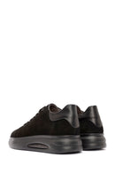 Men's Black Lace-Up Suede Leather Sneaker | Derimod