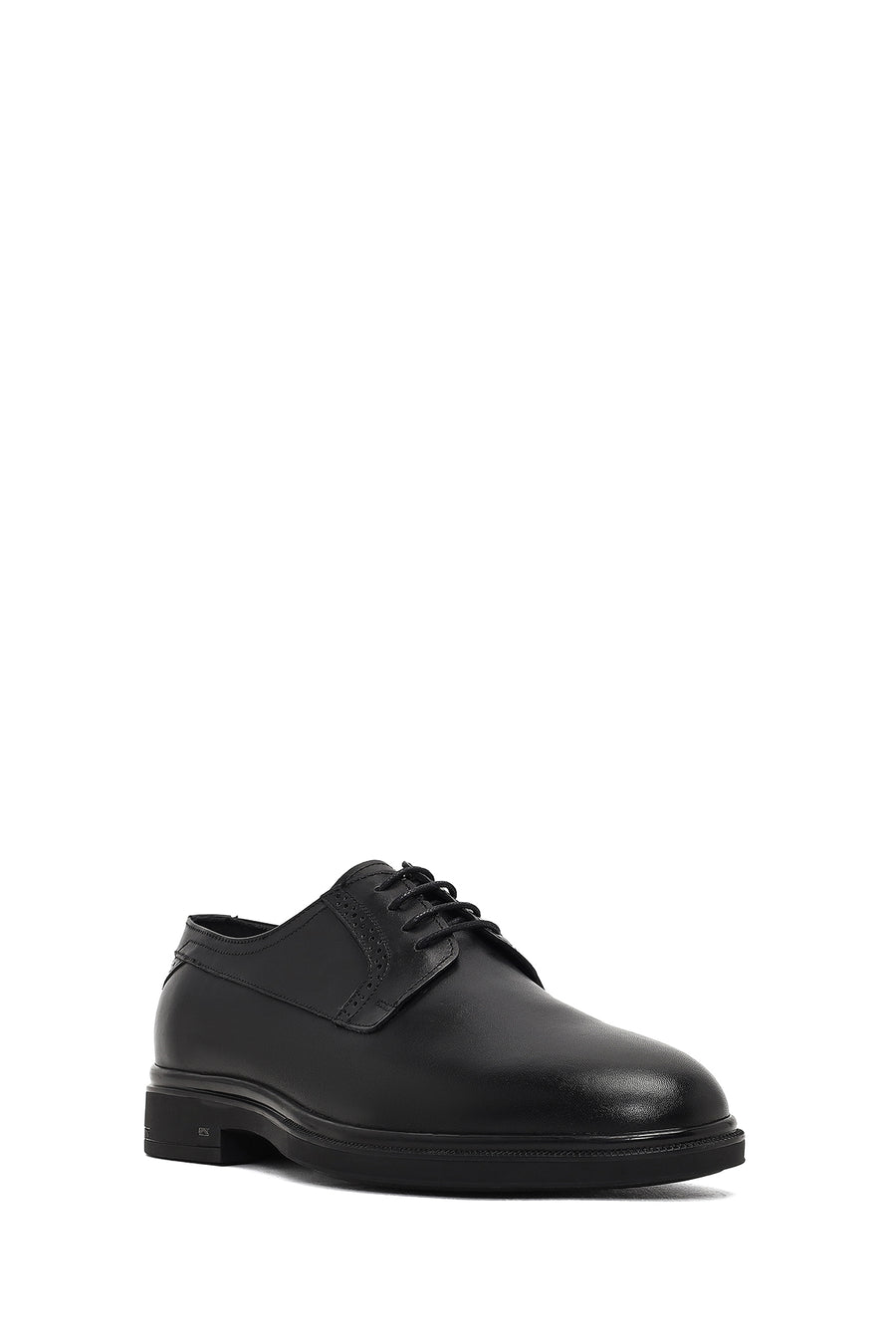 Men's Black Lace-up Leather Casual Shoes
