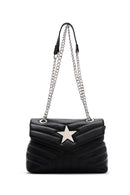 Women's Black Quilted Crossbody Bag | Derimod