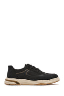 Men's Black Lace-up Leather Sneaker | Derimod