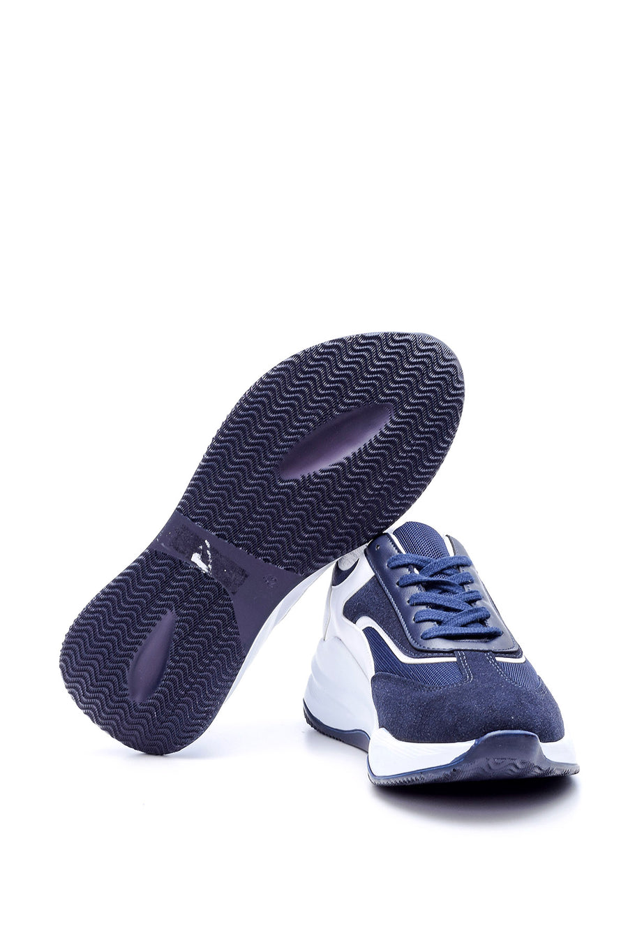 Men's High-Sole Suede Sneaker