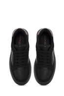 Kadın Siyah Bağcıklı Kalın Tabanlı Sneaker | Derimod