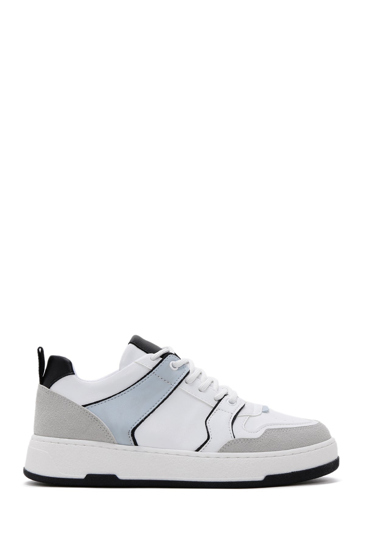 Women's White Suede Detailed Sneaker 23WFE221714 | Derimod