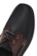 Men's Black Leather Comfort Loafer | Derimod