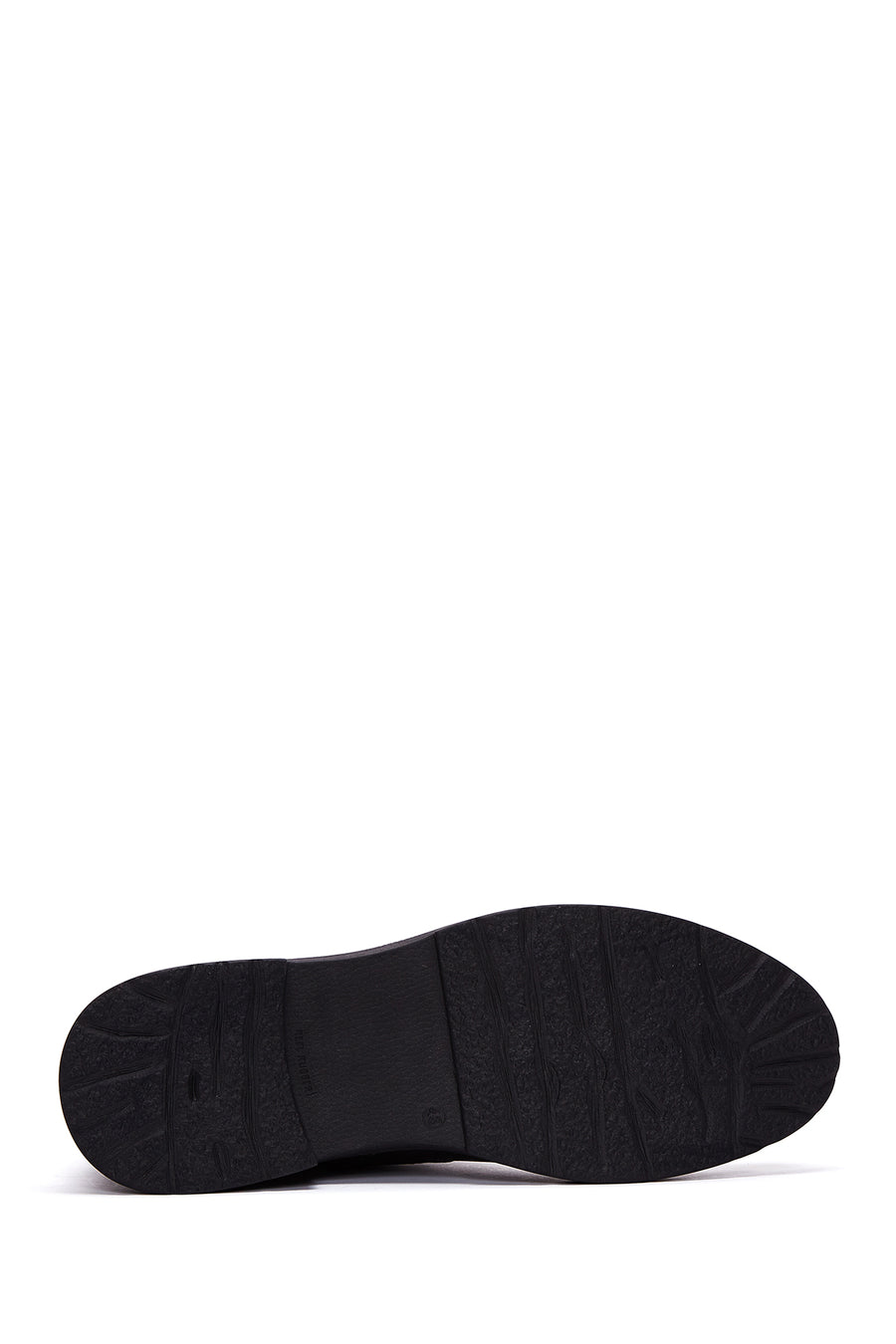 Men's Black Leather Flat Boots