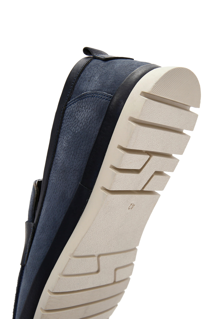 Men's Navy Blue Nubuck Leather Casual Loafer