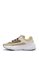 ACBC x Derimod Women's Beige Lace-Up Sneakers | Derimod