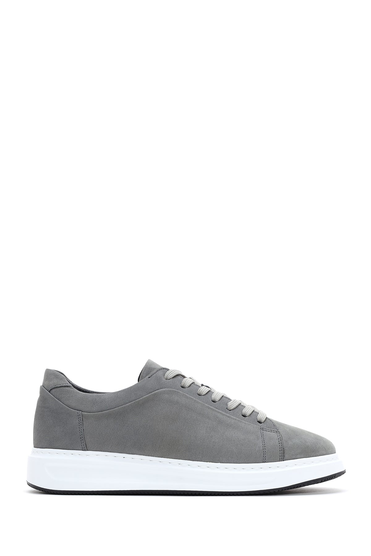 Men's Gray Nubuck Leather Sneaker 23SFD6962V3 | Derimod