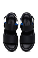 Men's Black Leather Sandals | Derimod