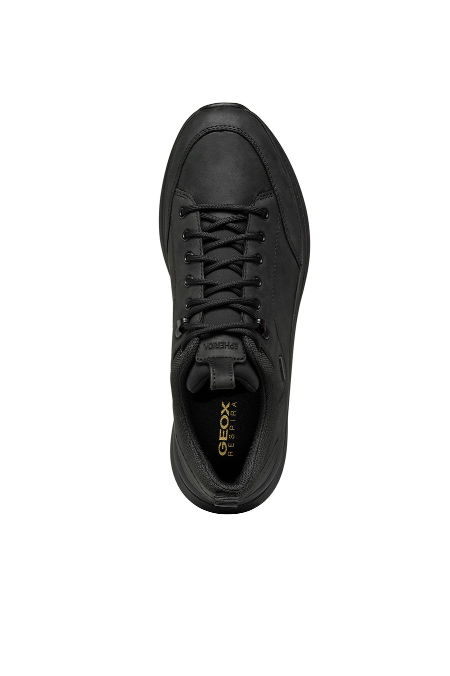 Geox Erkek Siyah Spherica Actif X2 Abx Bağcıklı Waterproof Deri Sneaker