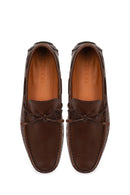 Erkek Kahverengi Deri Casual Loafer | Derimod