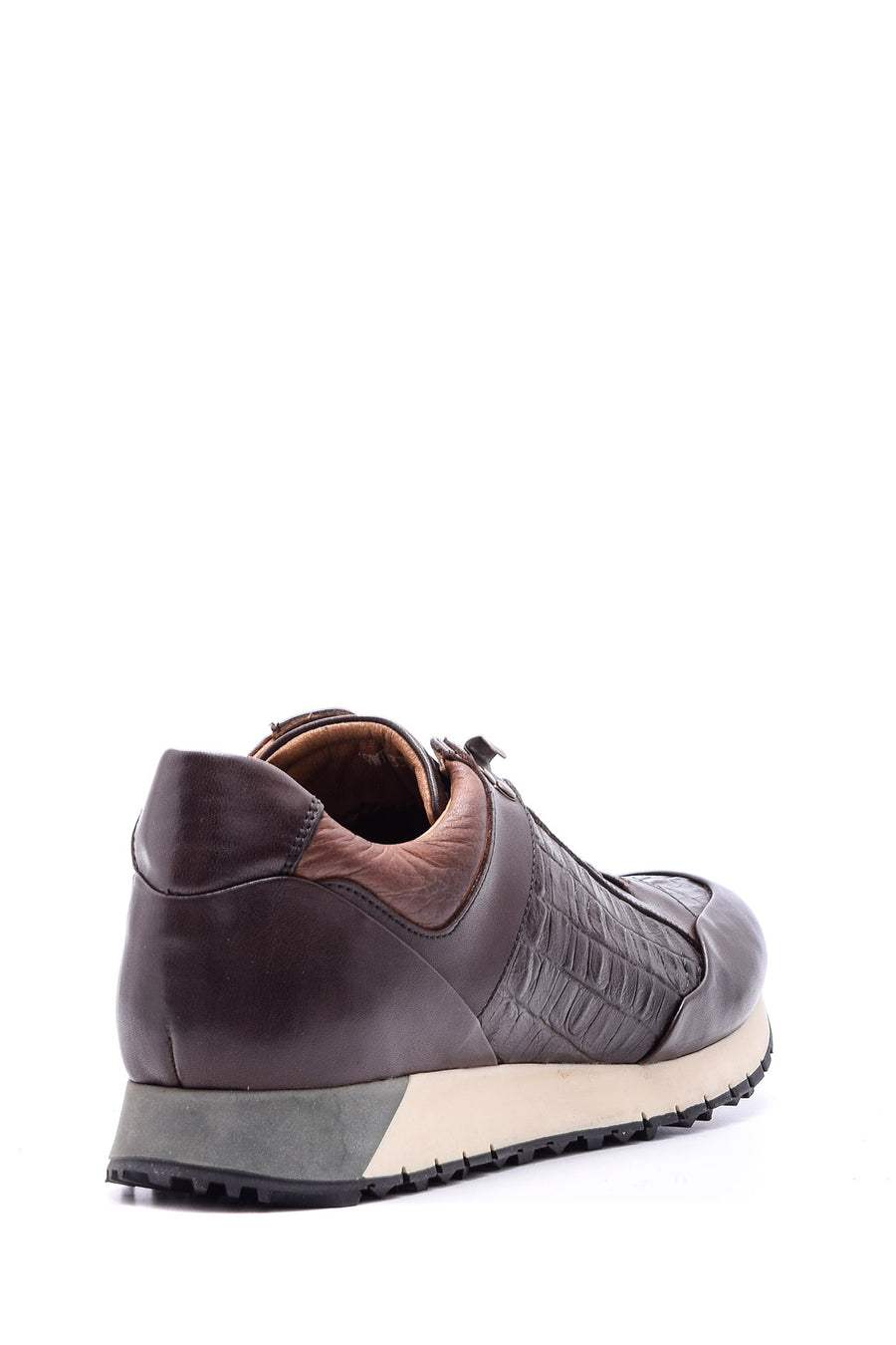 Men's Crocodile Detailed Leather Sneaker