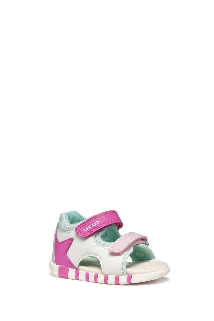 Geox Kız Bebek B Sandal Iupidoo A - Synt + Mesh Çift Bantlı Kumaş Sandalet