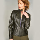 Janet Women's Leather Jacket | Derimod