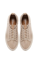 Men's Beige Lace-Up Suede Leather Sneaker | Derimod