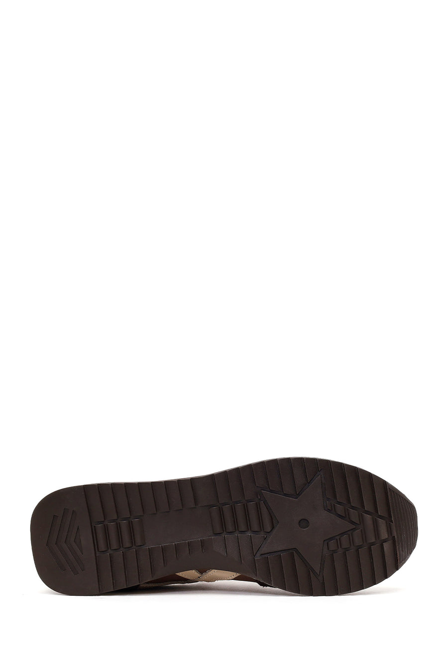 Kadın Kahverengi Bağcıklı Charmlı Deri Sneaker