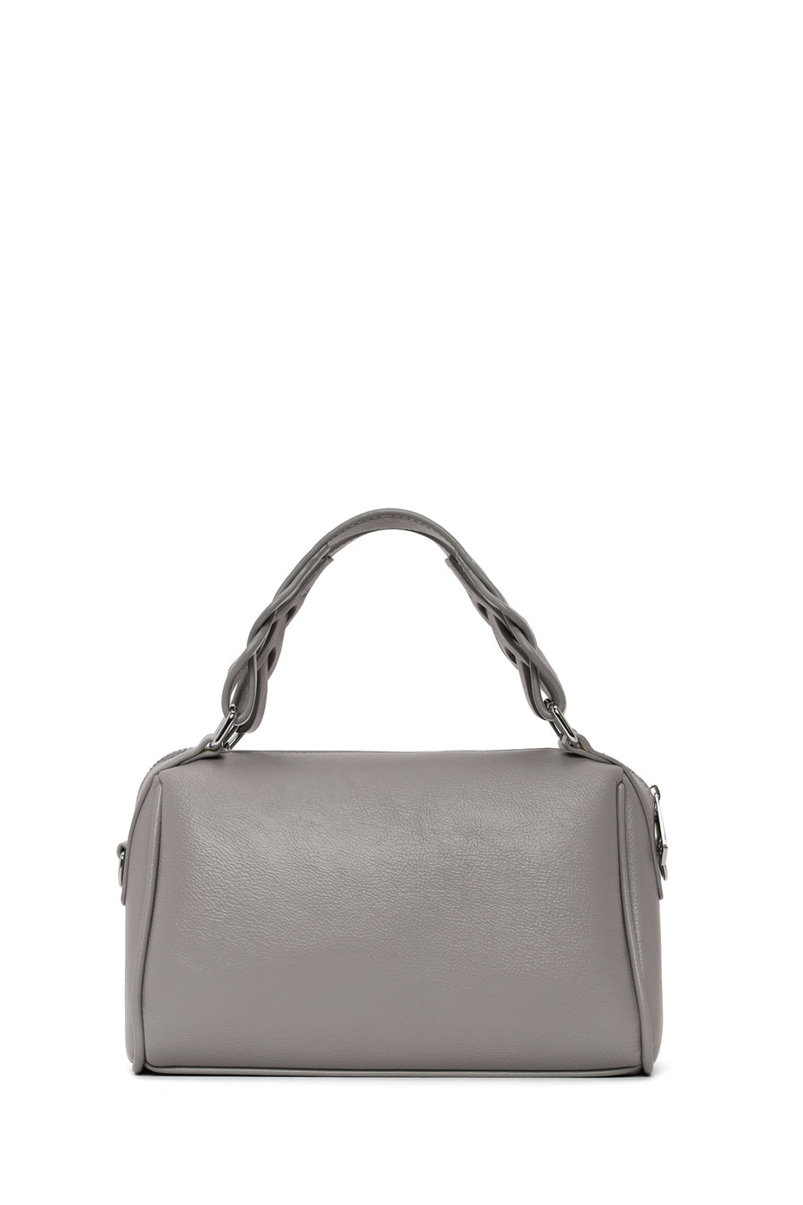 Woman Gray Long-Strap Shoulder Bag
