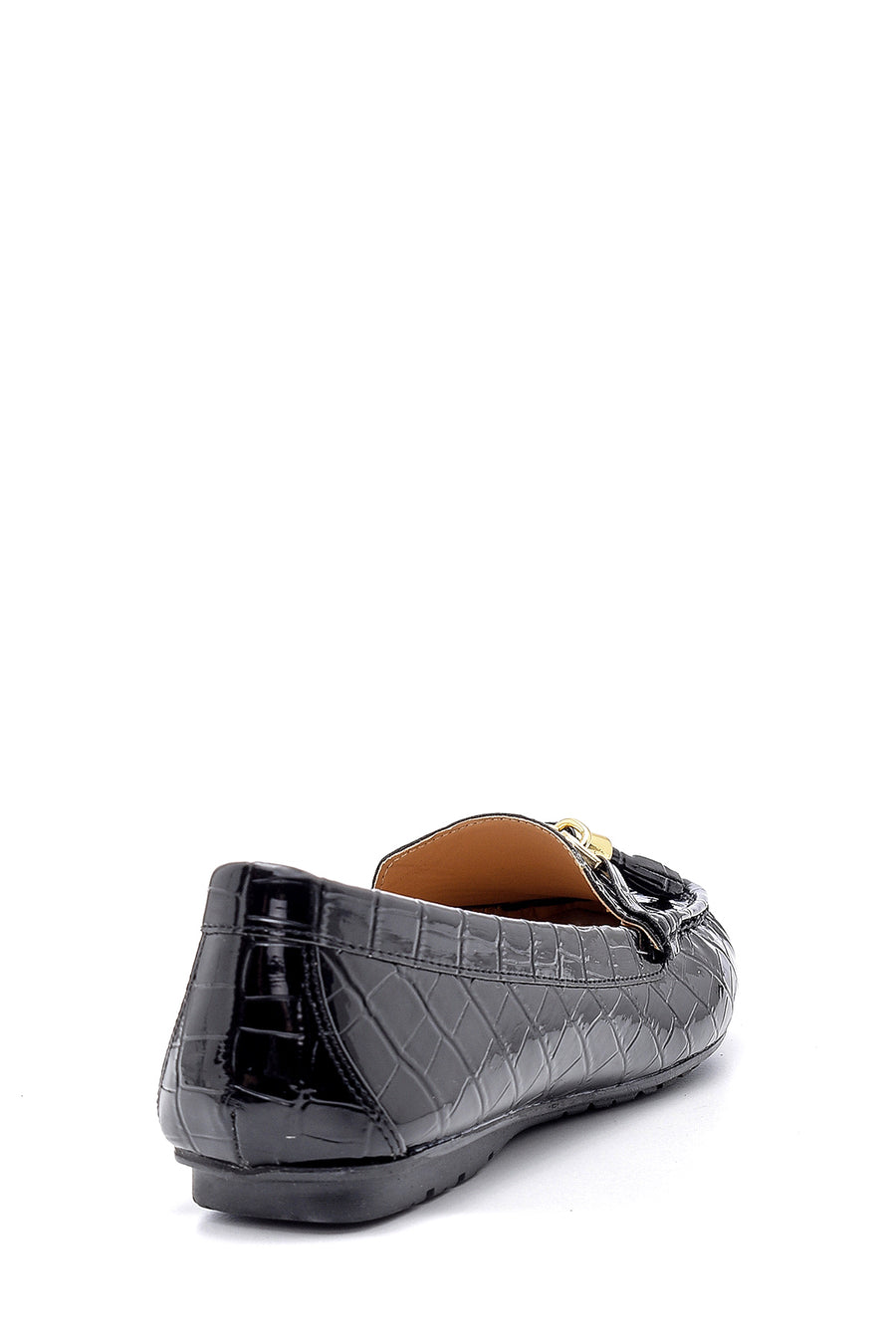 Women's Crocodile Patterned Patent Leather Loafer