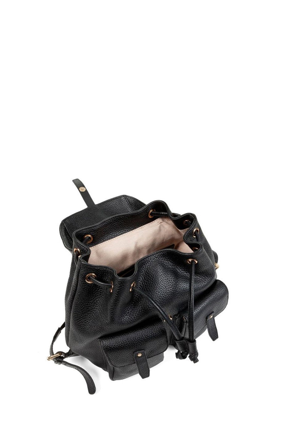 Geox Women's Black Faloria Leather Backpack