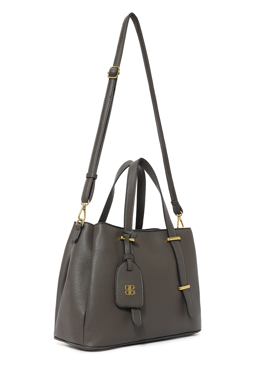 Women's Gray Long Strap Shoulder Bag