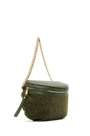 Women's Green Plush Waist Bag | Derimod