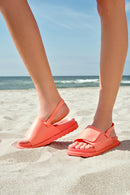 Women's Coral Jelly Thick Soled Sandals | Derimod