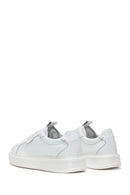 Men's White Leather Thick Soled Sneaker | Derimod