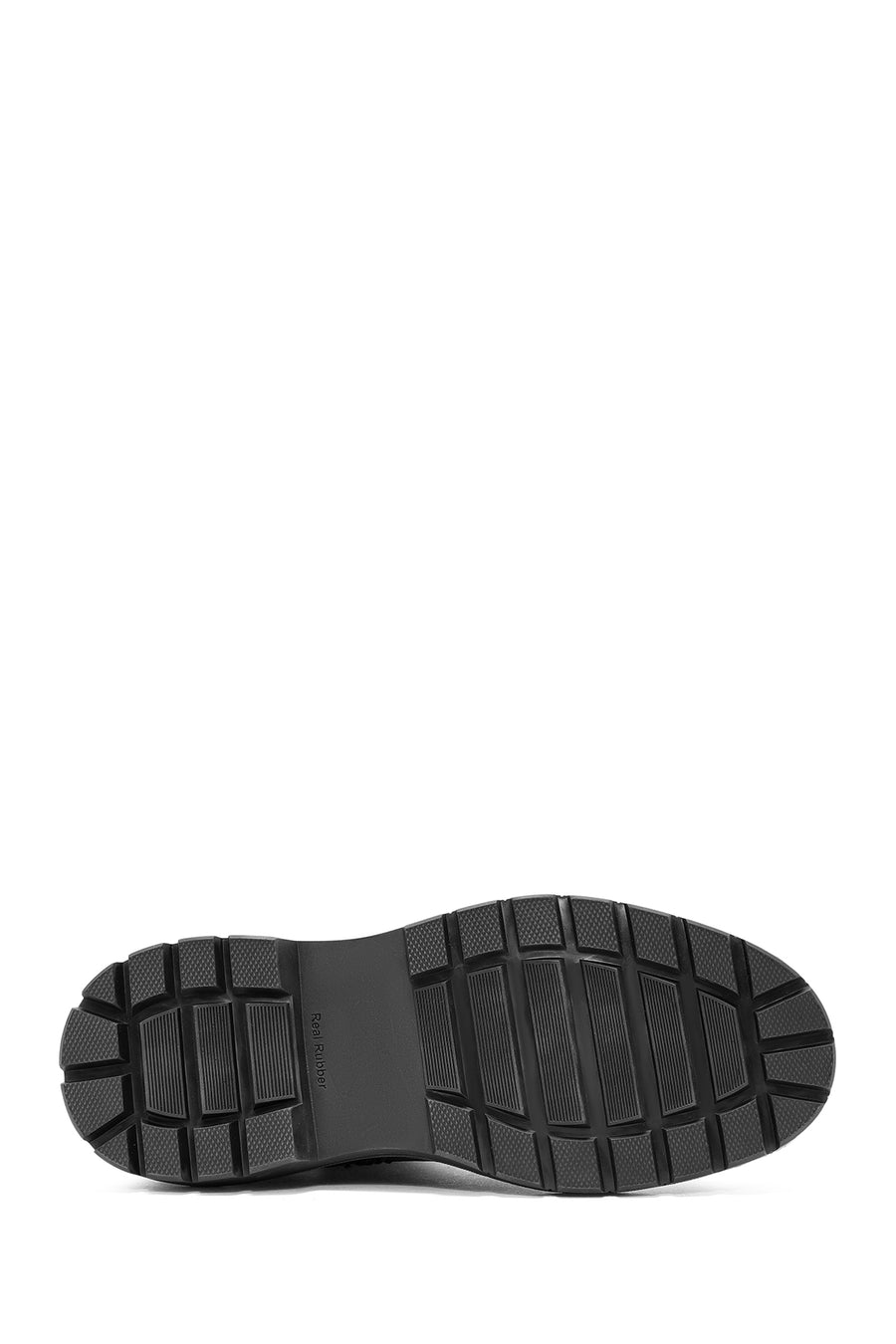 Men's Black Lace-Up Leather Casual Boots
