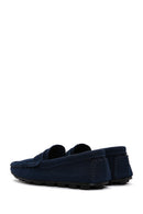 Men's Navy Blue Fabric Loafer | Derimod