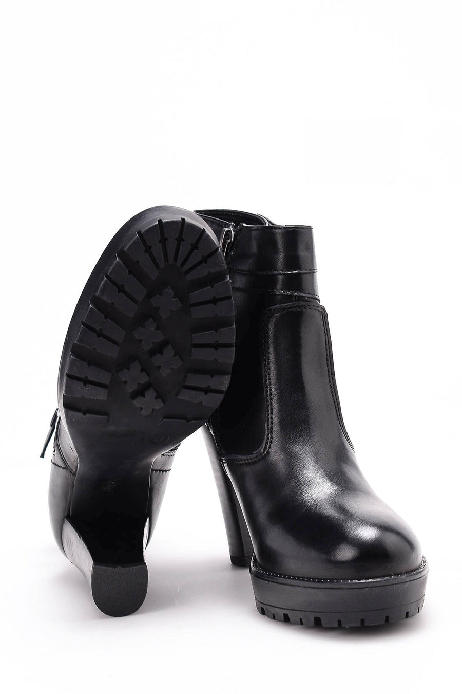 Women's Zippered Heeled Boots