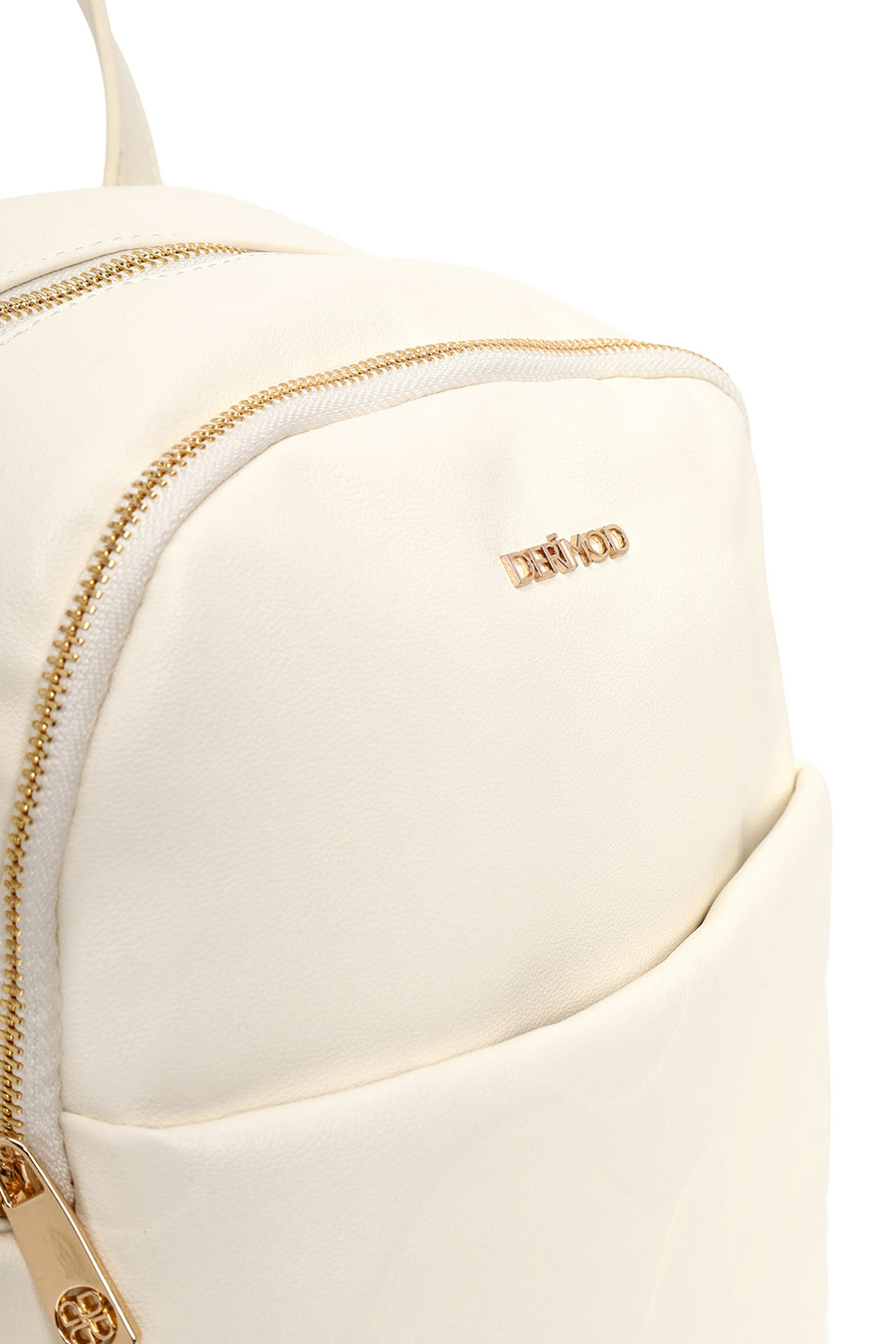 Woman Cream Printed Backpack