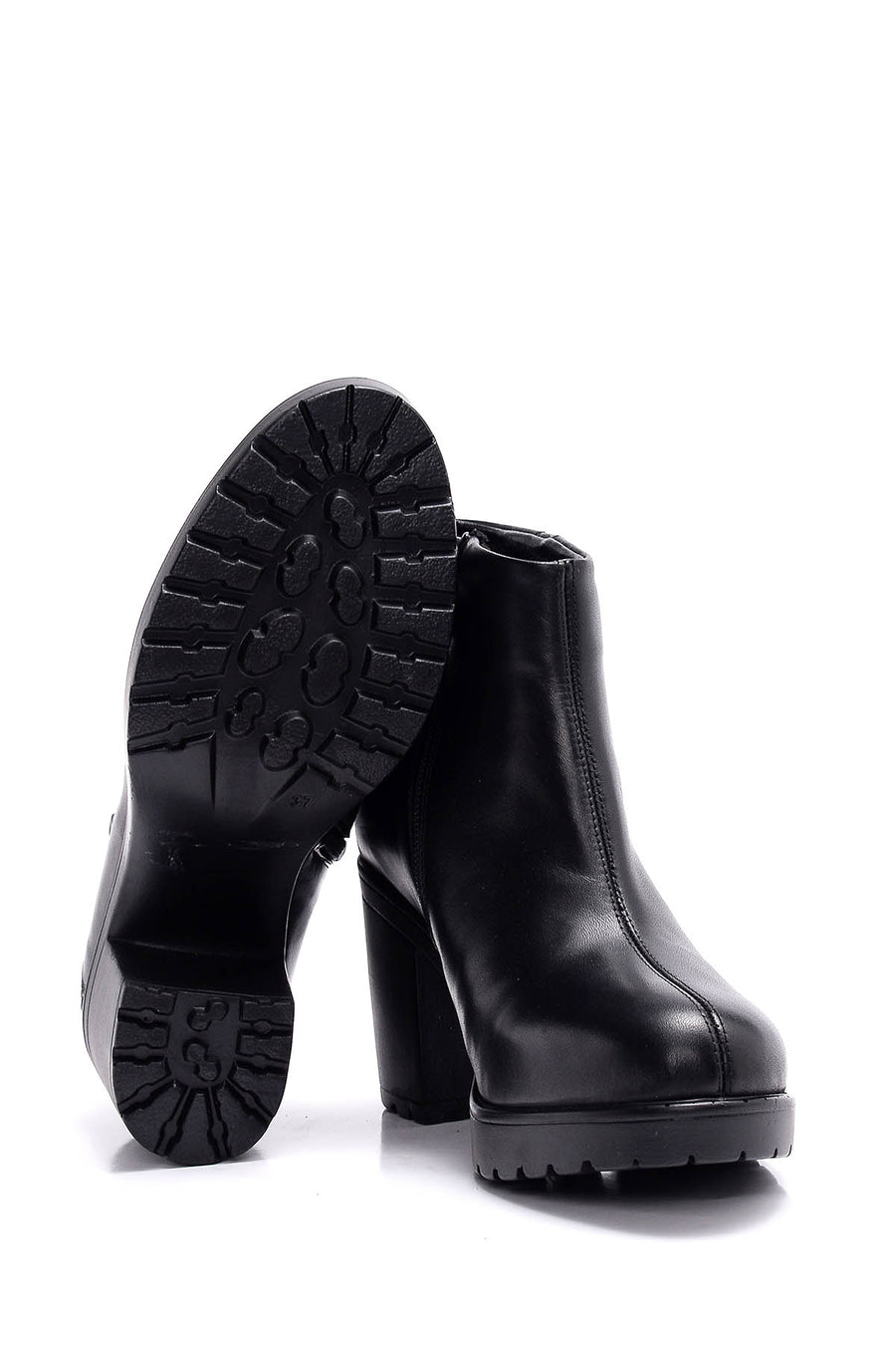 Zippered Women's Leather Boots